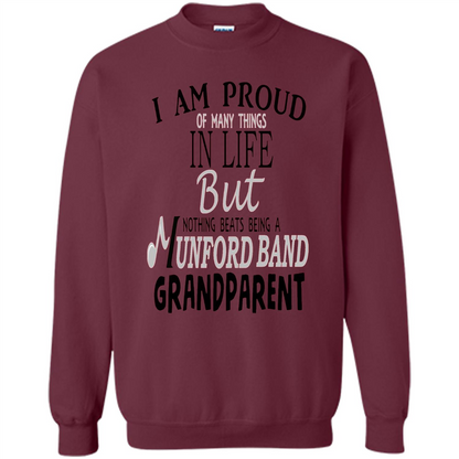 Proud Grandparent T-shirt Nothing Beats Being A Grandparent Maroon