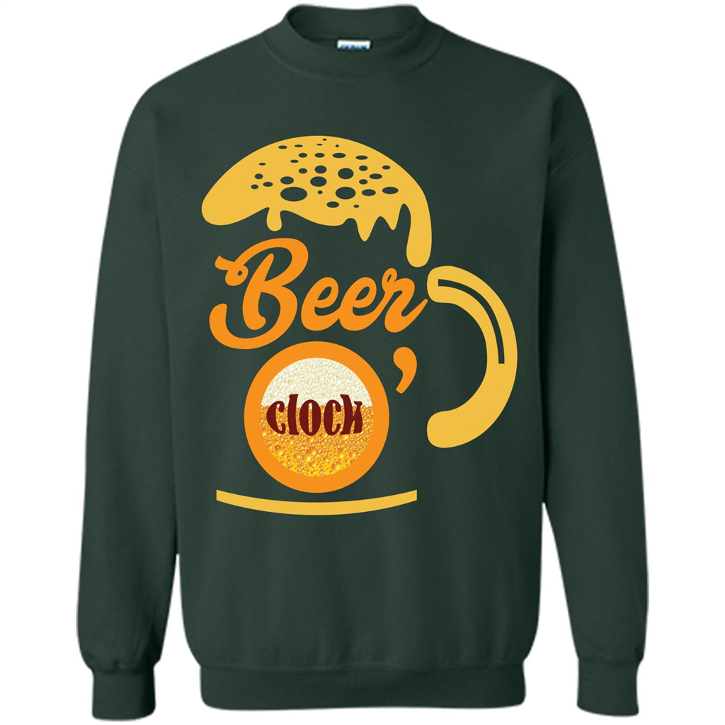Beer T-shirt Beer O’clock Forest Green