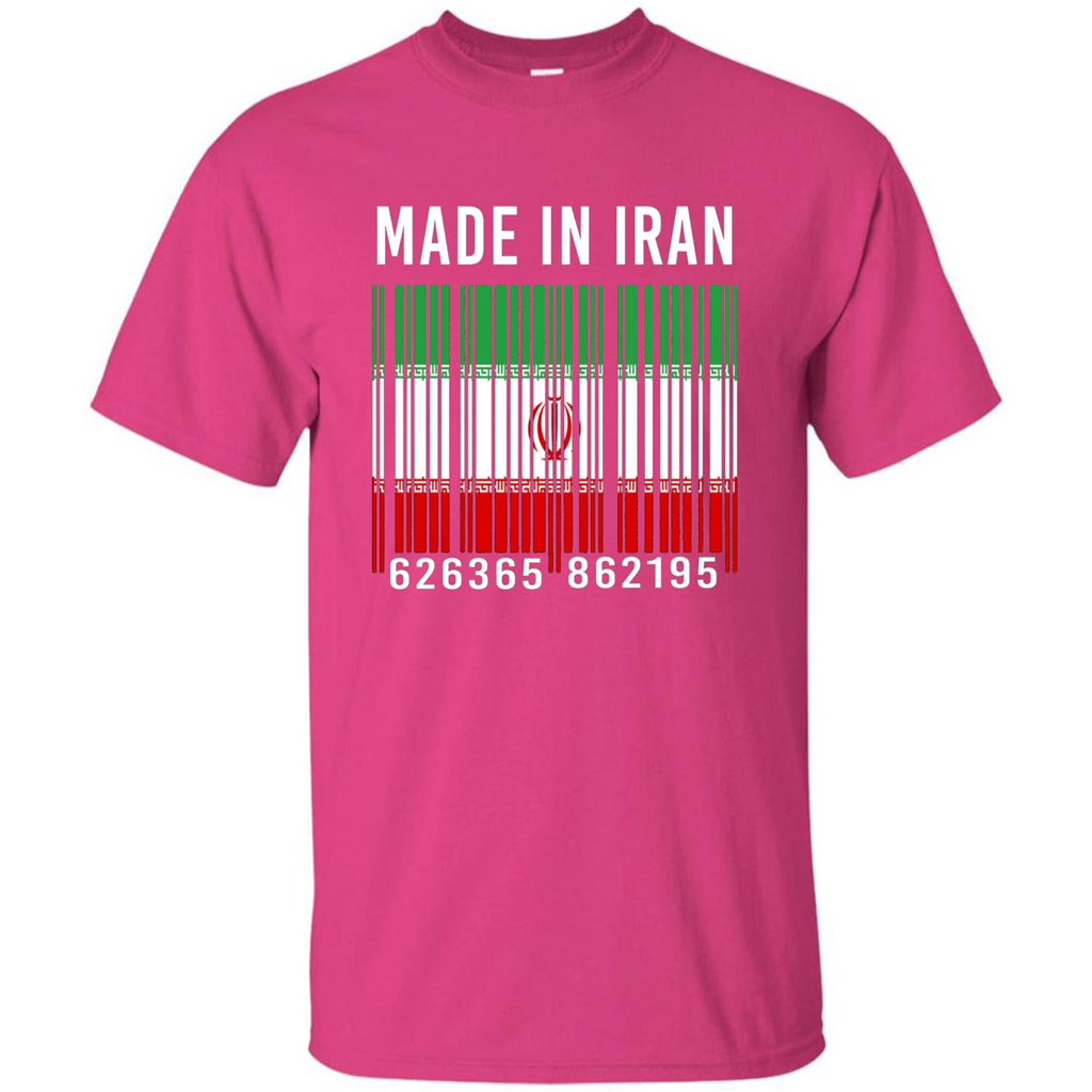 Iran Barcode T-Shirt Made In Iran T-shirt Heliconia