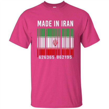 Iran Barcode T-Shirt Made In Iran T-shirt Heliconia