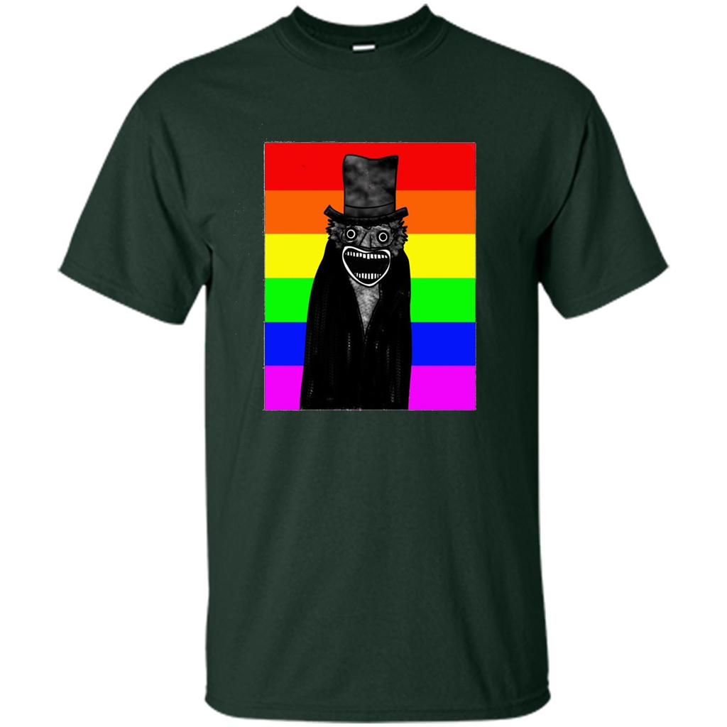 LGBTQ T-shirt Babadook Pride Forest Green