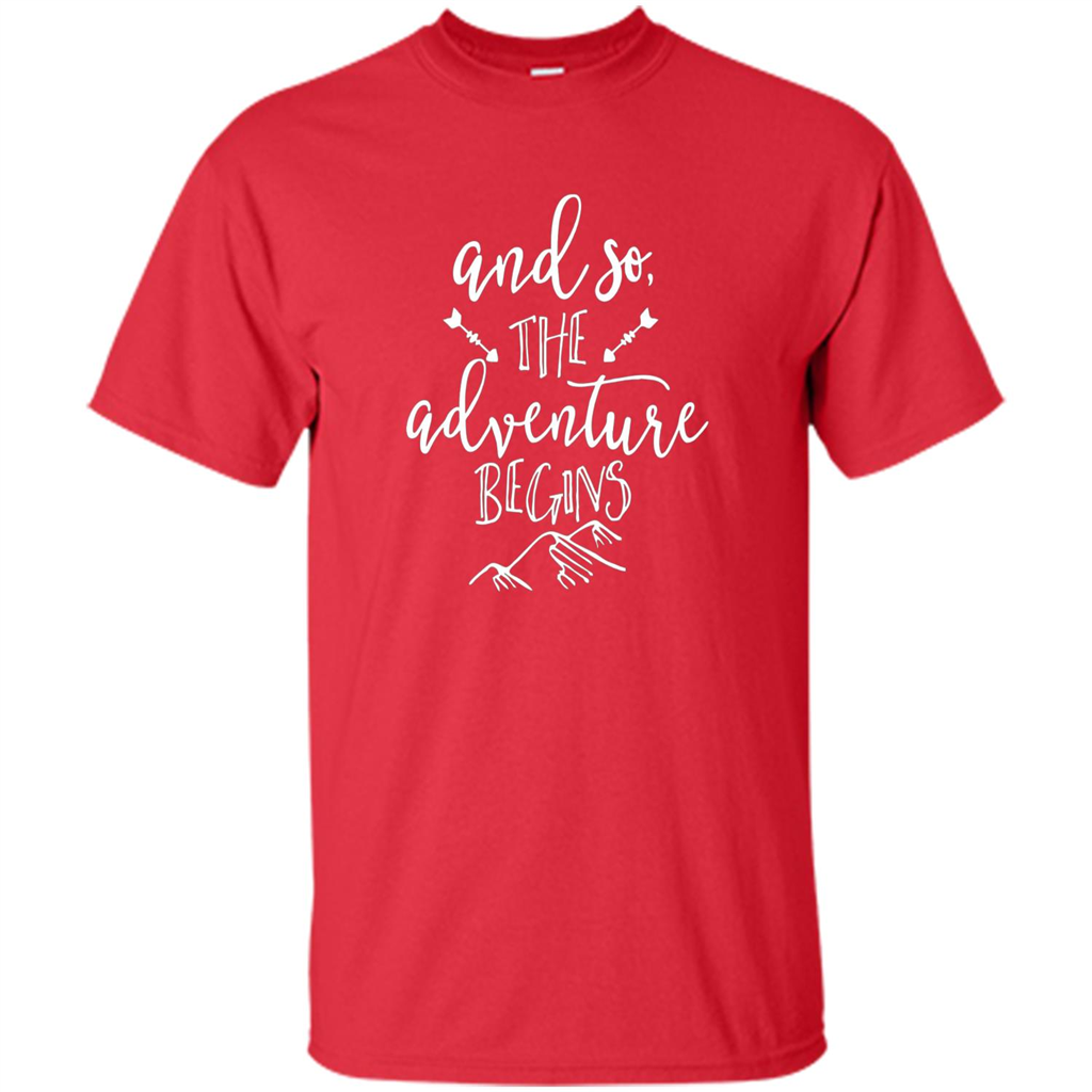 And So the Adventure Begins T-shirt Red