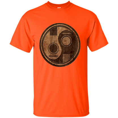 Best gift for Guitar T-shirt Guitar Ying-Yang Gift Orange
