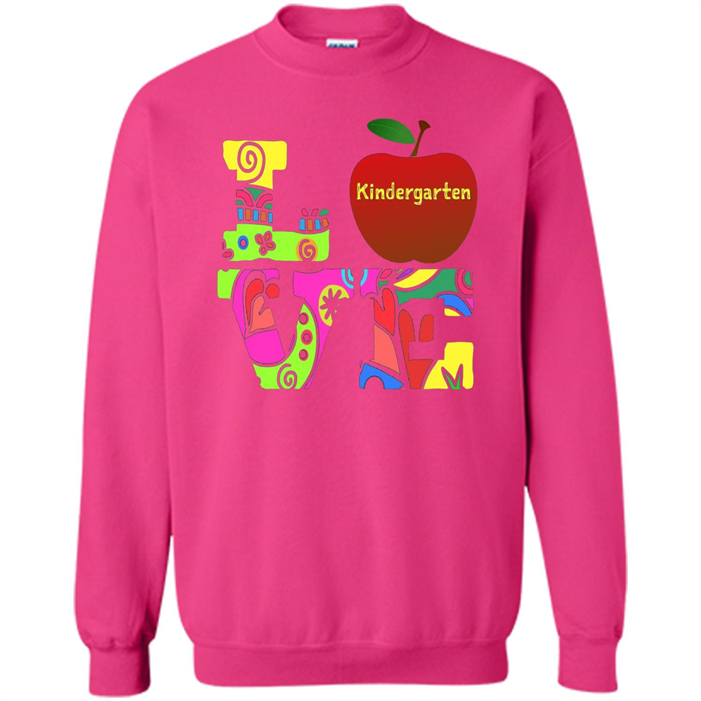 Kindergarten LOVE T-shirt School Day T-shirt Heliconia