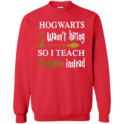 I Teach Muggles Instead T-shirt Red