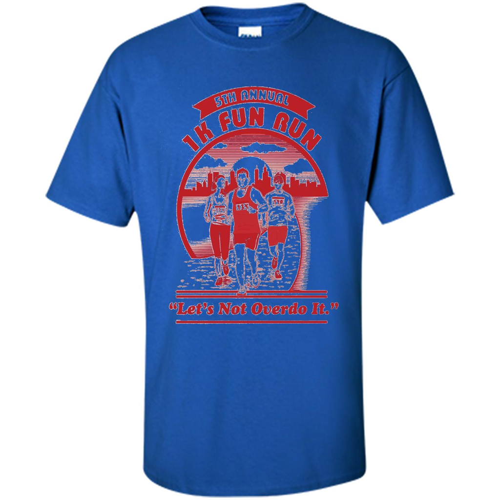 Run T-shirt Let's Not Overdo It Royal