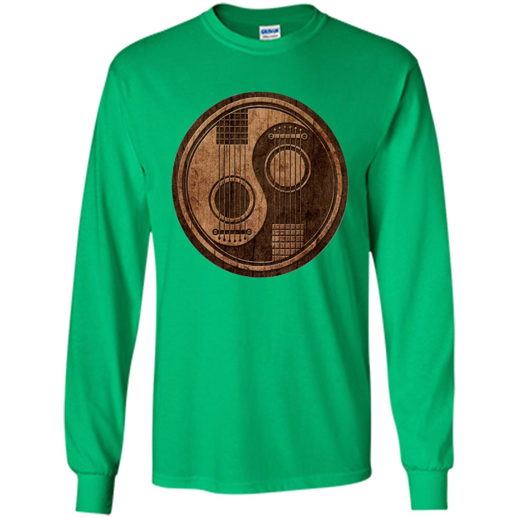 Best gift for Guitar T-shirt Guitar Ying-Yang Gift Irish Green