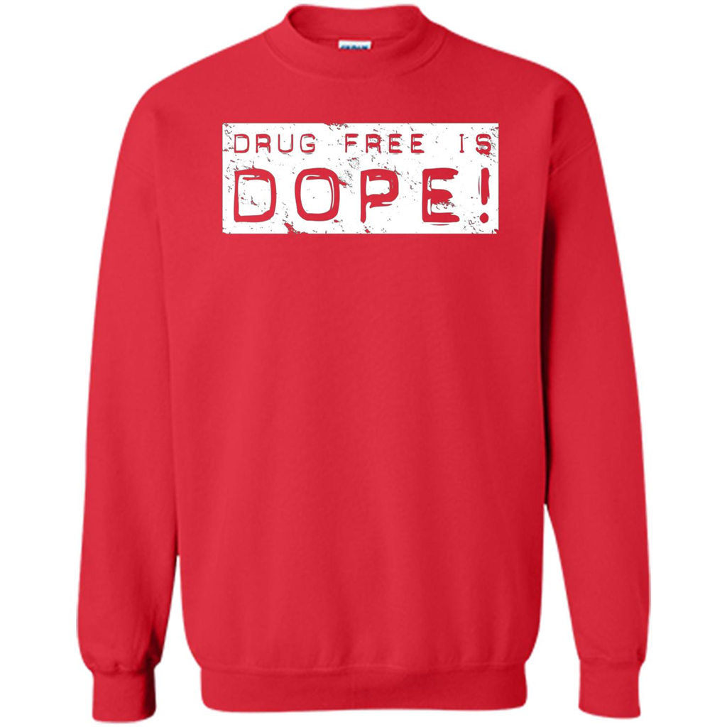 Drug Free Is Dope T-shirt Red
