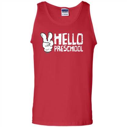 Hello Preschool T-shirt School Day T-shirt Red