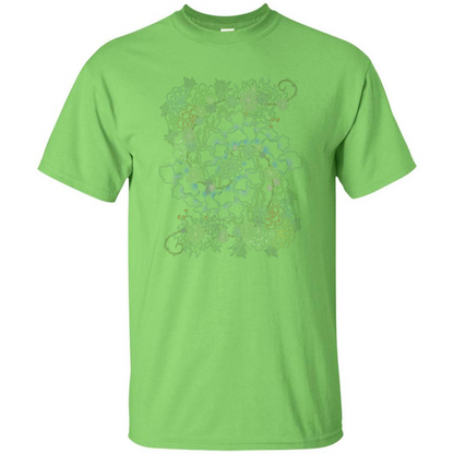 Succulent Swirl T-shirt Lime