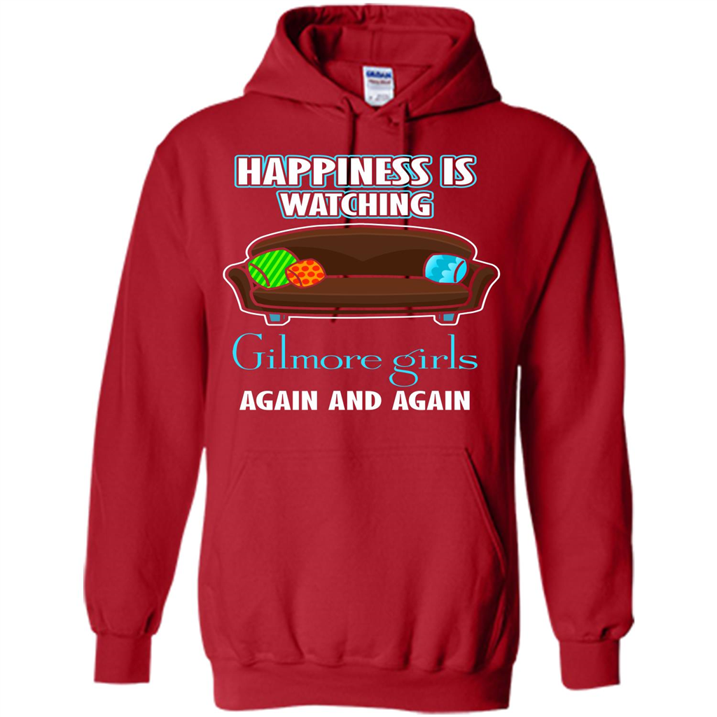 Movie T-shirt Happiness Is Watching Again And Again Red