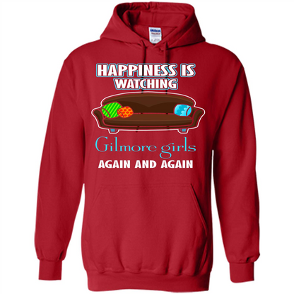 Movie T-shirt Happiness Is Watching Again And Again Red