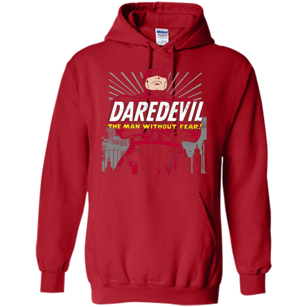 Movies T-shirt Marvel Daredevil The Man Without Fear Red