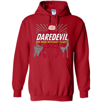 Movies T-shirt Marvel Daredevil The Man Without Fear Red