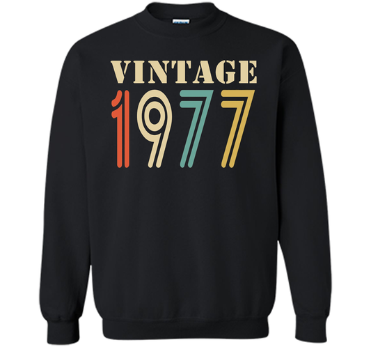 Vintage 1977 - 40th birthday gift shirt t-shirt Black