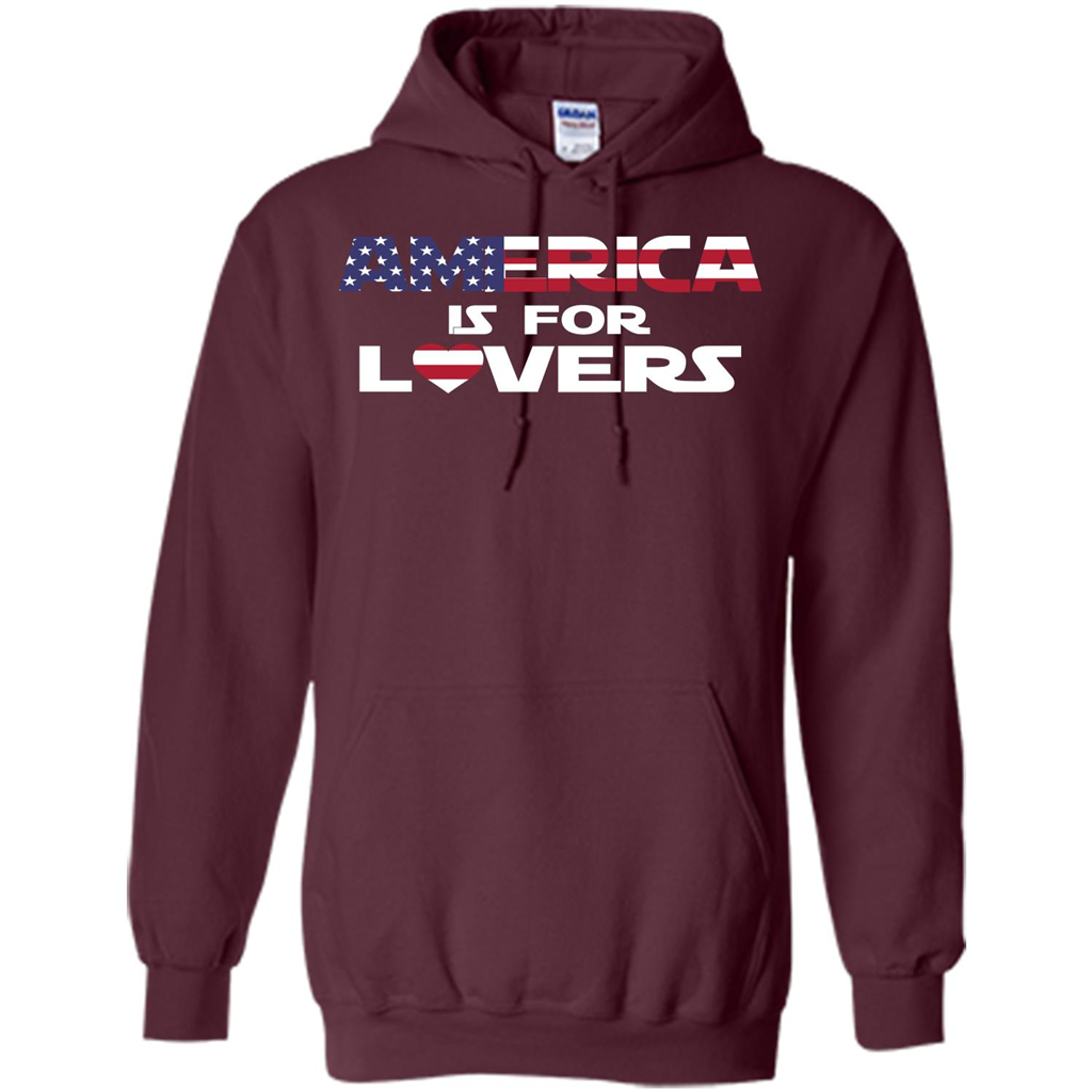 America Is For Lovers T-shirt Maroon