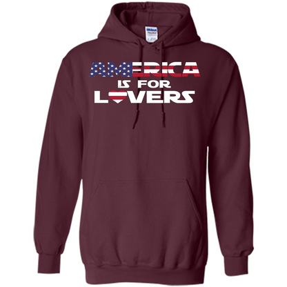 America Is For Lovers T-shirt Maroon