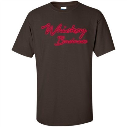 Whiskey Lover T-shirt Whiskey Business Dark Chocolate