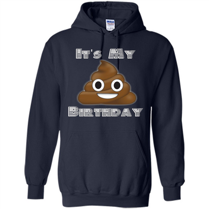 Funny Birthday T-shirt Emoji Poop - It's My Birthday Navy