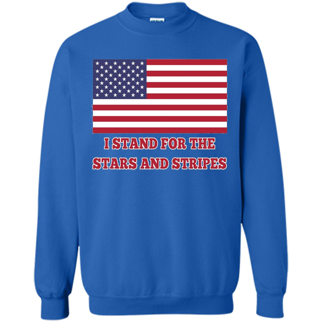 I Stand For The Star And Stripes American Flag T-shirt Royal