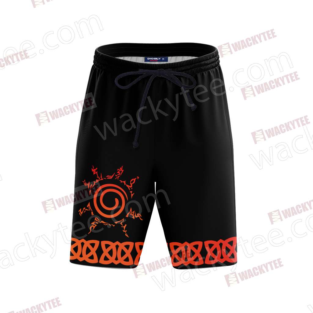 Naruto Naruto Seal 3D Beach Shorts