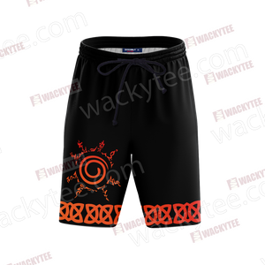 Naruto Naruto Seal 3D Beach Shorts