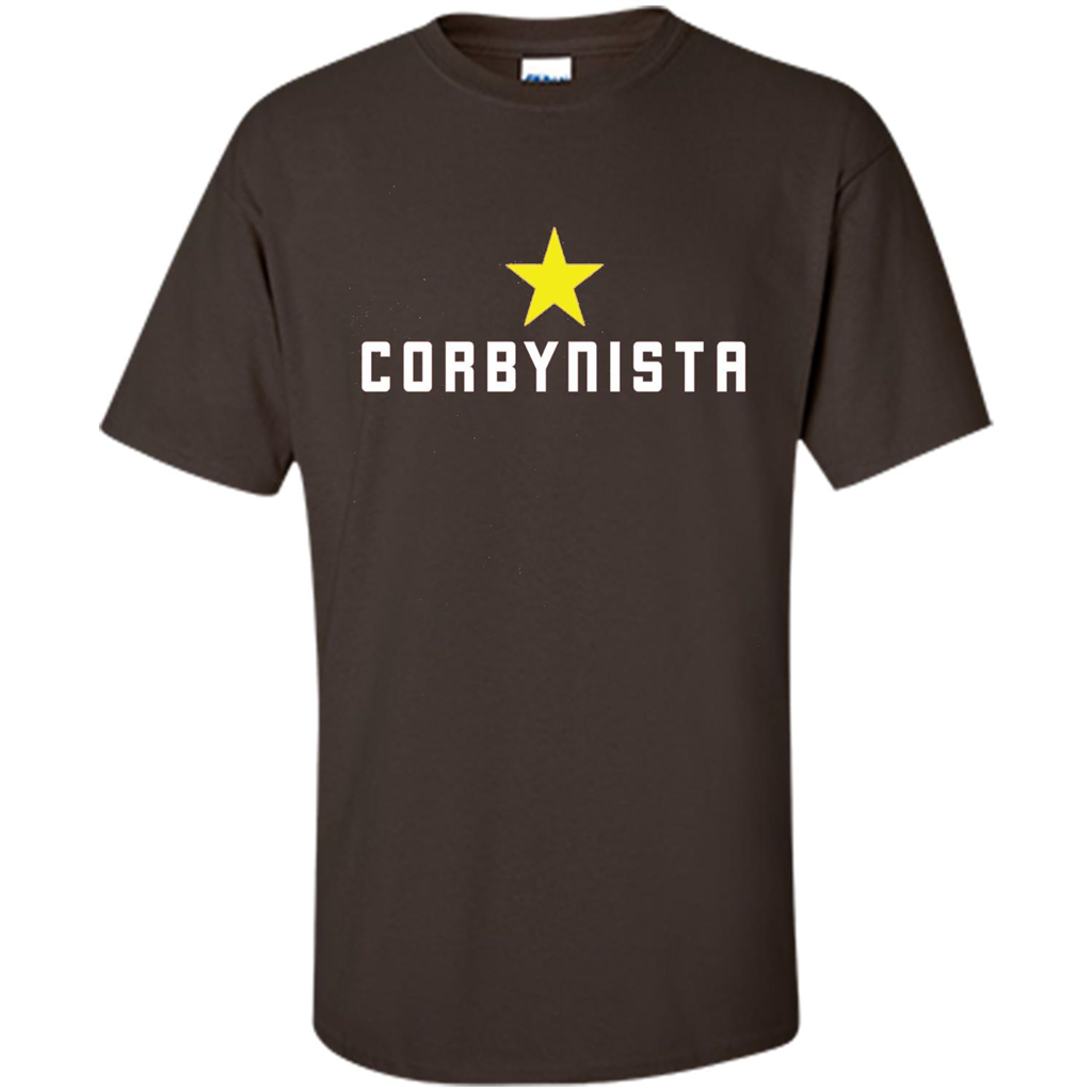 Corbyn T-shirt For Corbynista Labour Supporter Dark Chocolate