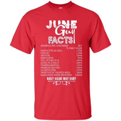 June Guy Facts T-shirt Red
