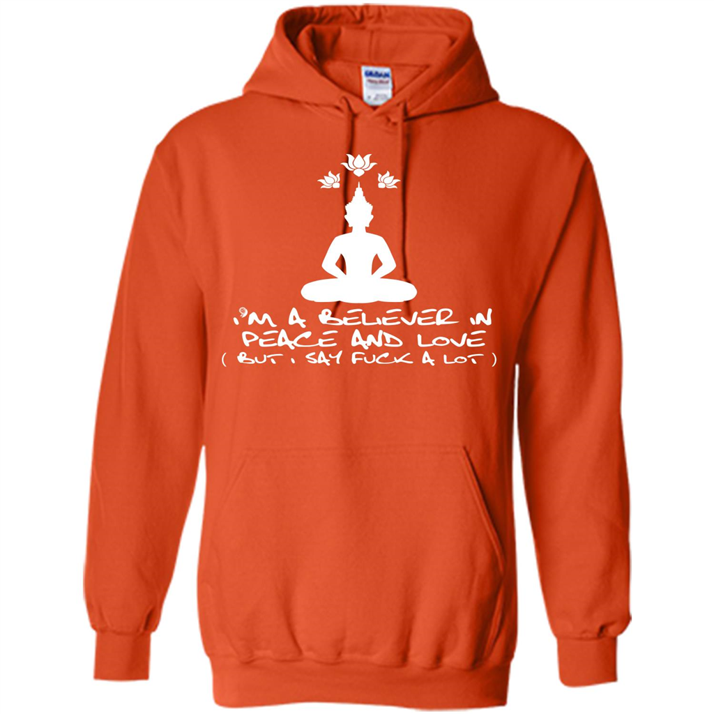 Buddhist T-shirt I'm A Believer In Peace And Love T-shirt Orange