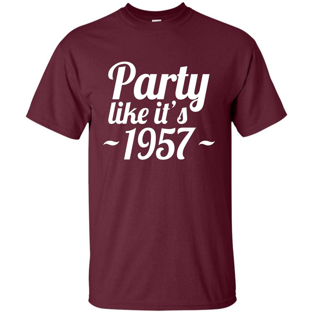 Party Like It's 1957 T-shirt Maroon