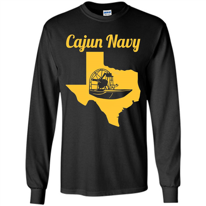 Cajun Navy T-shirt Texas Strong T-shirt Black