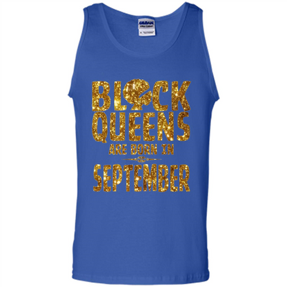 September Queens T-shirt Black Queens Are Born In September T-shirt Royal