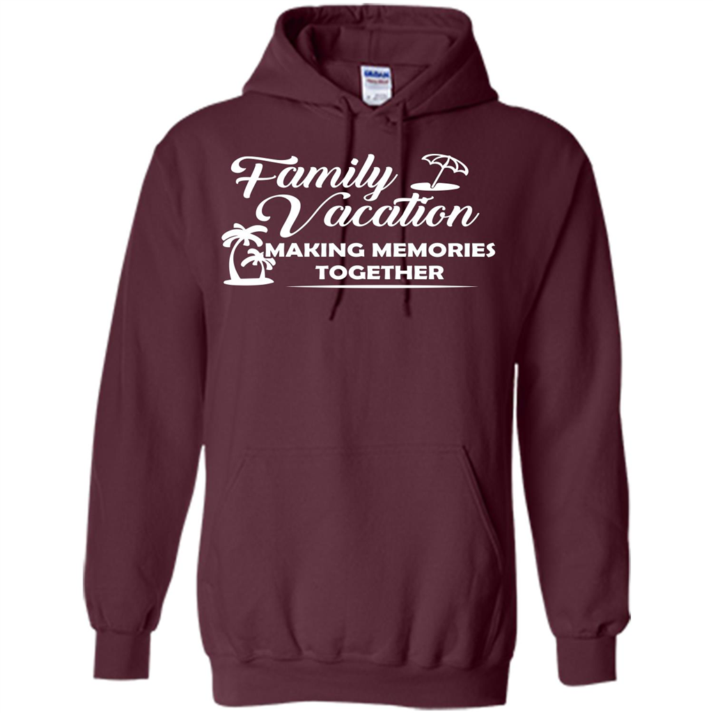 Family Vacation Making Memories Together T-shirt Maroon