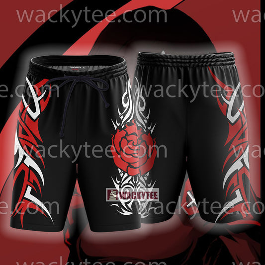 RWBY Ruby Rose Symbol Beach Shorts