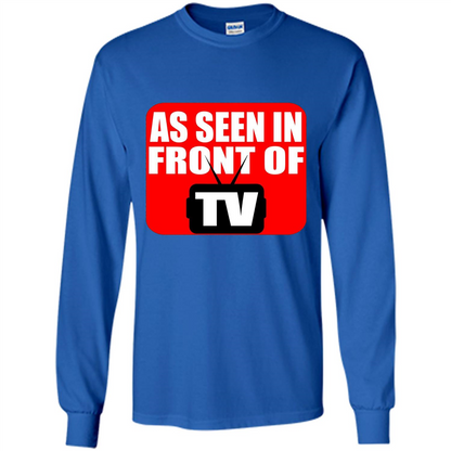 As Seen In Front Of TV T-shirt Royal