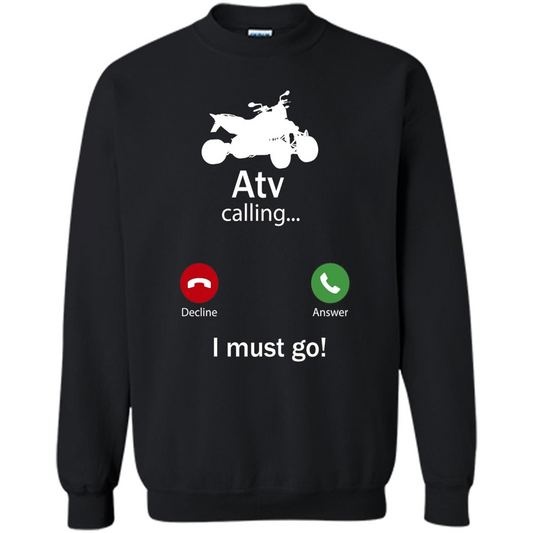 Calling For Hobbies Love Atv Hobby Funny T-shirt Black