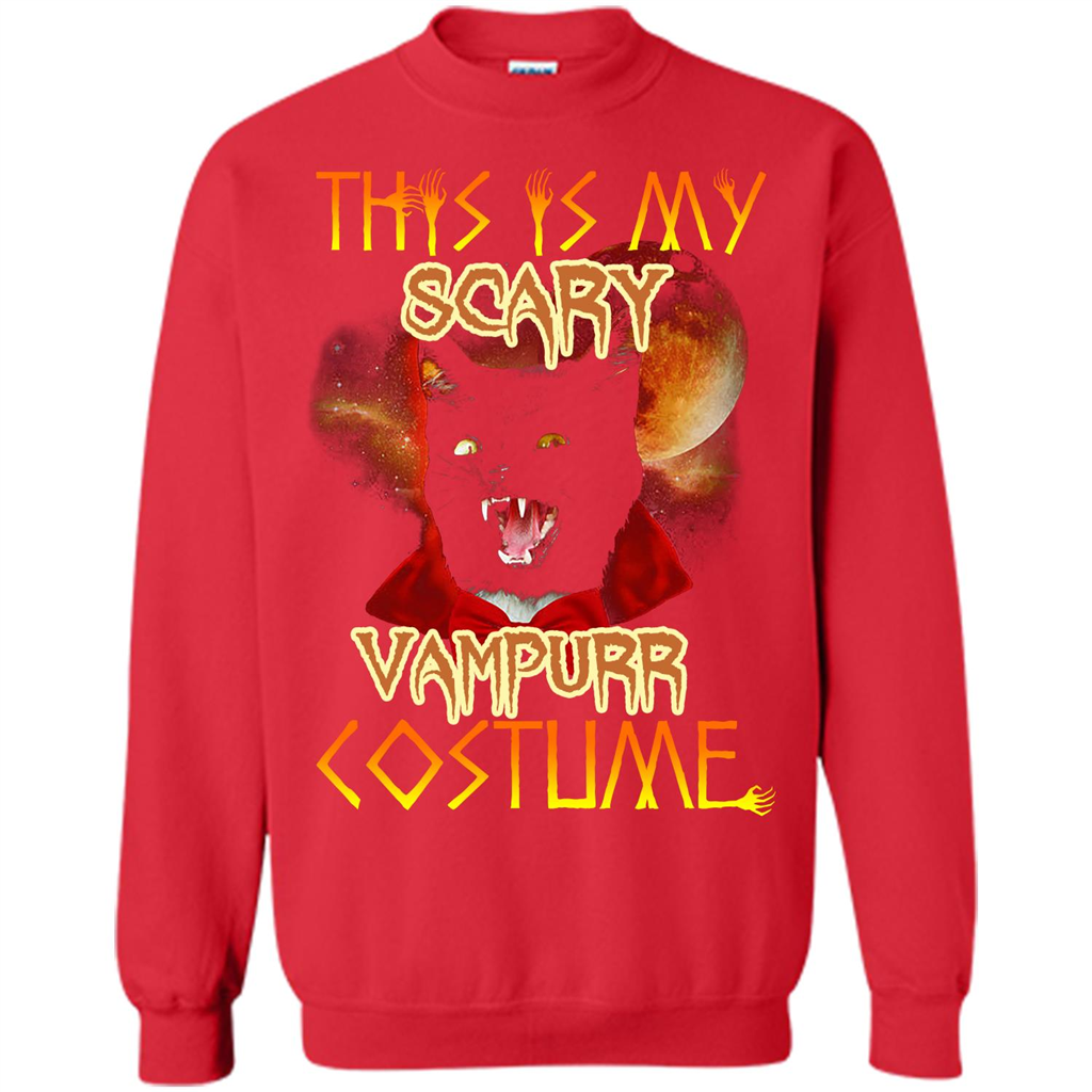Halloween T-shirt This Is My Scary Vampurr Costume T-shirt