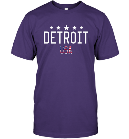 Detroit Usa Shirt T-Shirt T-Shirt Purple