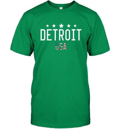 Detroit Usa Shirt T-Shirt T-Shirt Irish Green