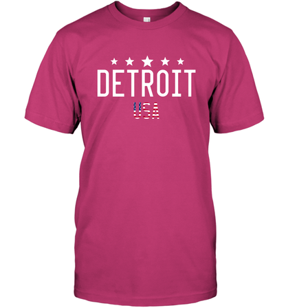 Detroit Usa Shirt T-Shirt T-Shirt Heliconia