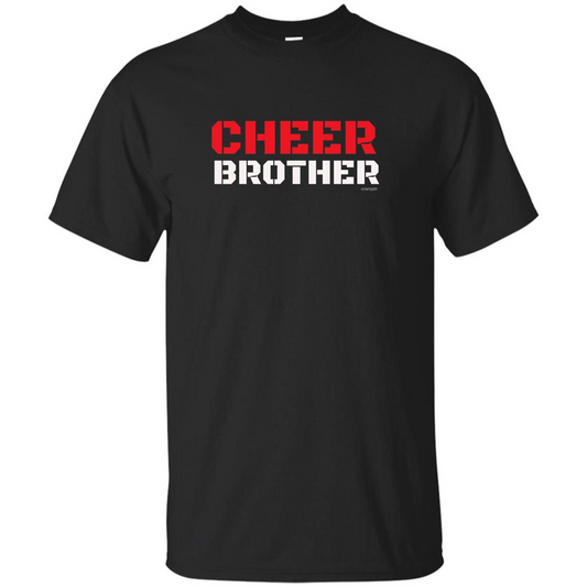 Cheer Brother T-Shirt for Brothers of Cheerleaders Black