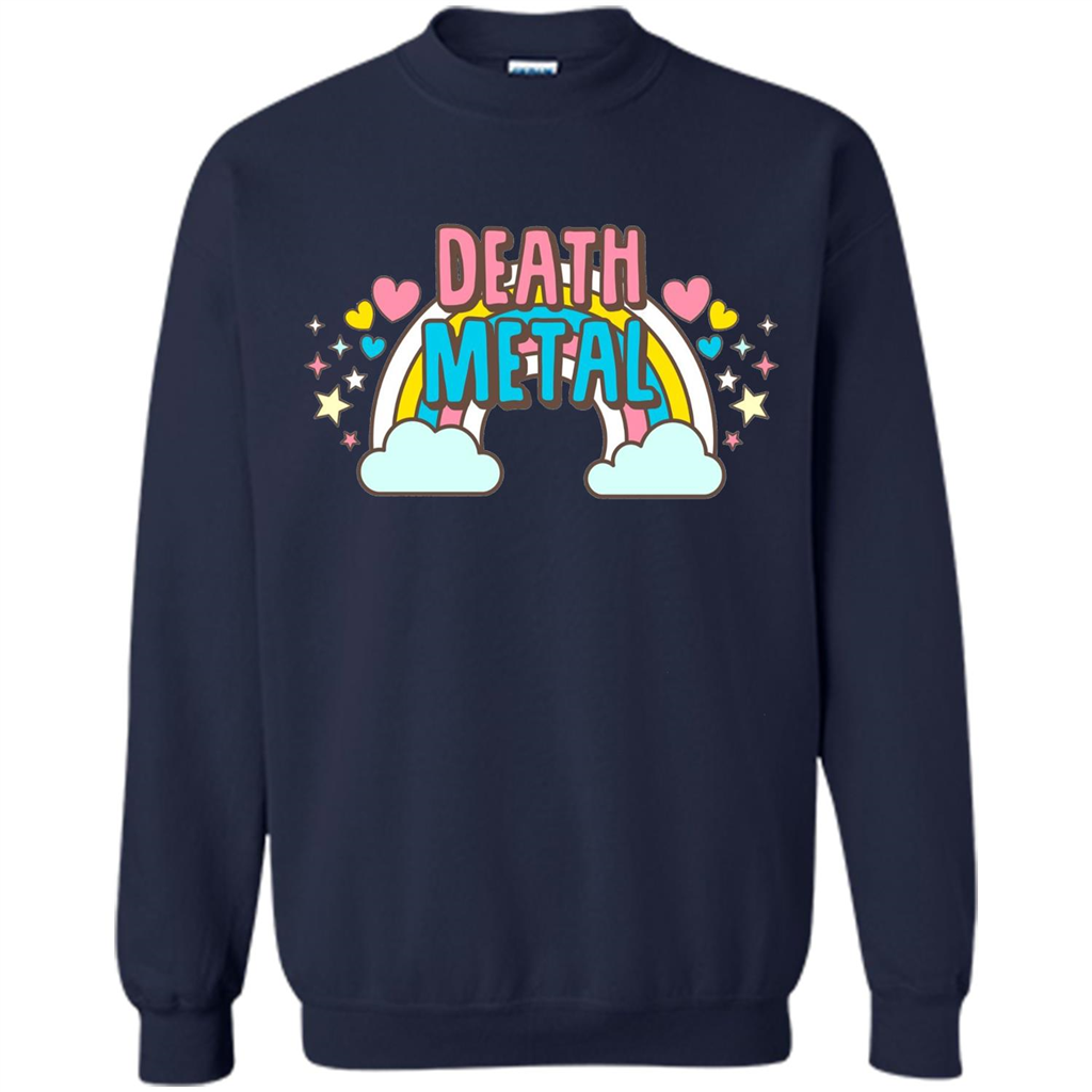 Death Metal Rainbow Cute T-Shirt Navy