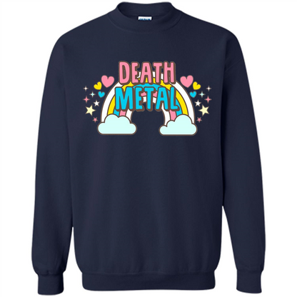 Death Metal Rainbow Cute T-Shirt Navy