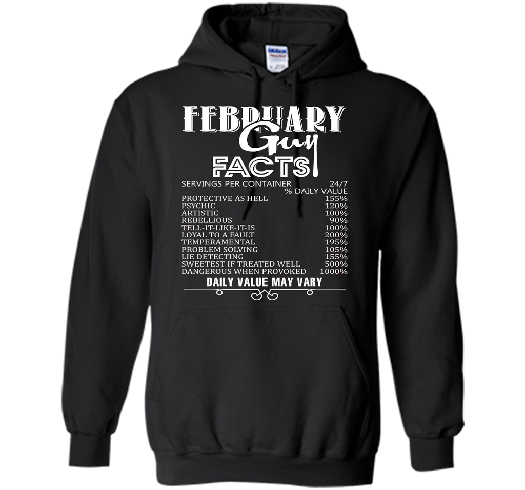 February Guy Facts T-shirt Black