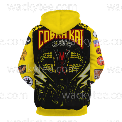 The Karate Kid Cobra Kai Logo 3D Hoodie
