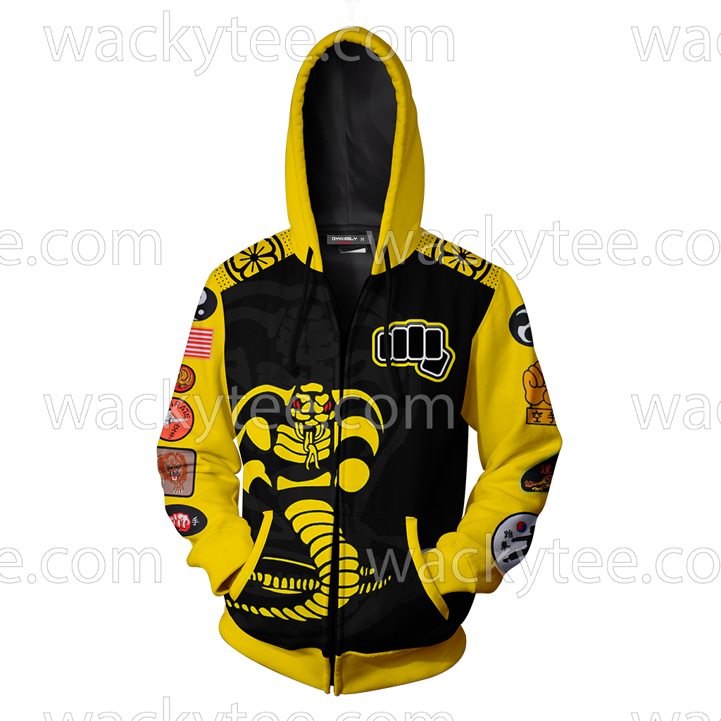 The Karate Kid Cobra Kai Logo Zip Up Hoodie