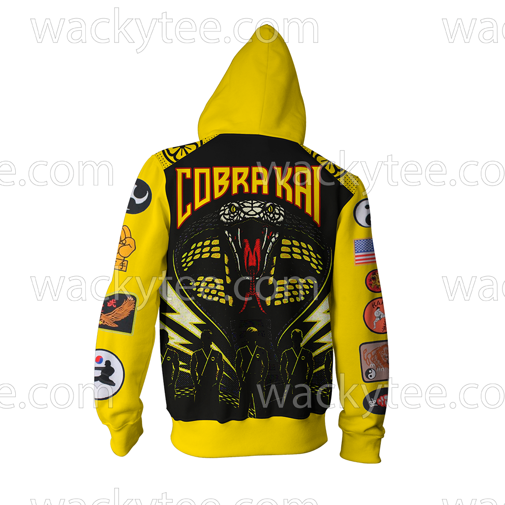 The Karate Kid Cobra Kai Logo Zip Up Hoodie