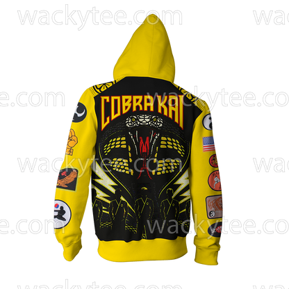 The Karate Kid Cobra Kai Logo Zip Up Hoodie