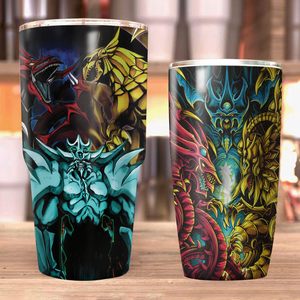 Yu-Gi-Oh! Yellow Dragon Winged, Red Dragon Archfiend, Blue-eyes Tumbler   