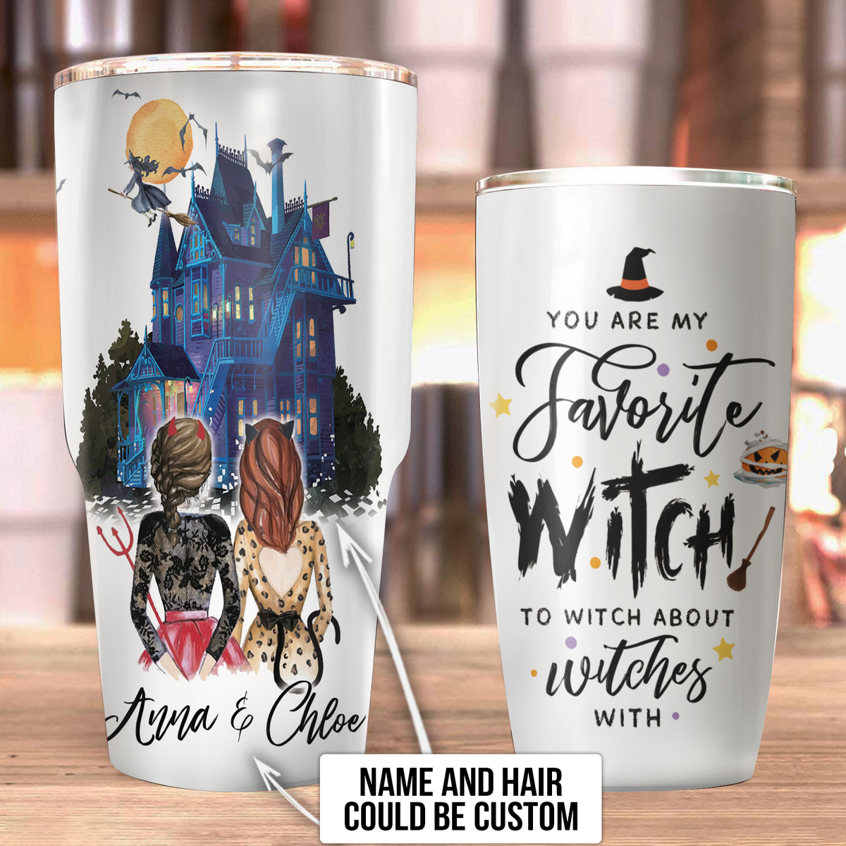 Personalized You are my favorite witch to witch about witches with Halloween Tumbler